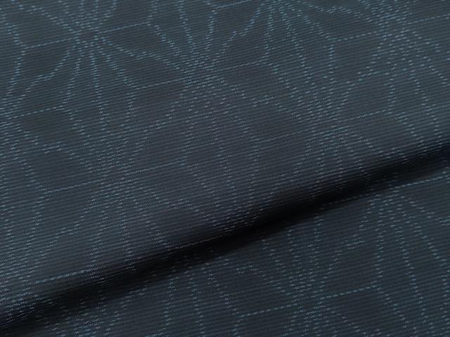 平和屋着物●本場大島紬 麻の葉文様 正絹 逸品 CAAT7015vf