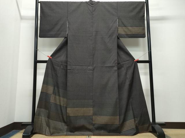 平和屋着物●訪問着 紬地 吉祥文 正絹 逸品 CAAT7020vf