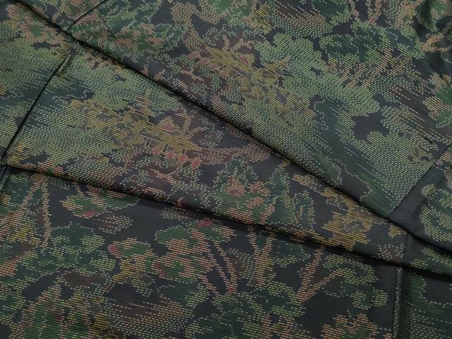 平和屋着物●本場大島紬 風景草木文 正絹 逸品 CAAT7086vf