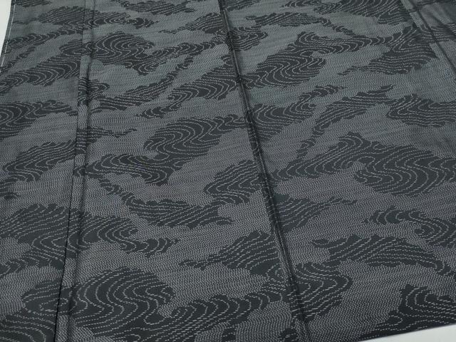 平和屋着物●本場大島紬 流水文 正絹 逸品 CAAT7087vf