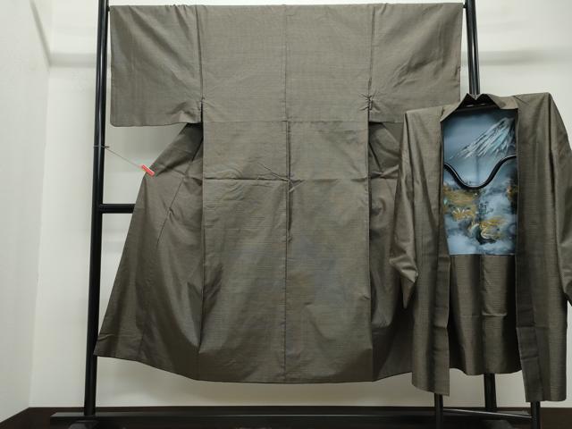 平和屋着物●男性 本場大島紬 アンサンブル 吉祥文 正絹 逸品 CAAT7102vf