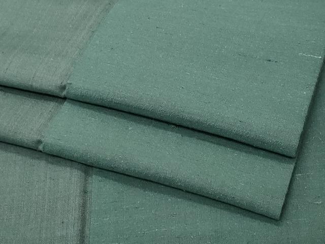 平和屋着物●上質な紬 色無地 仙斎茶色 正絹 逸品 未使用 CAAT7121vf