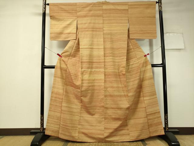 平和屋着物●上質な紬 霞文 正絹 逸品 CAAT7567vp