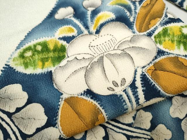 平和屋着物●九寸名古屋帯 辻が花 鬼しぼ縮緬 正絹 逸品 CAAT8327hy