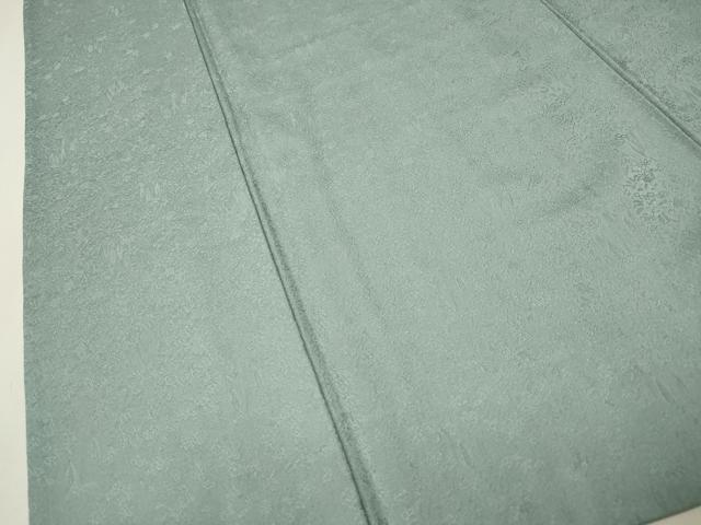 平和屋着物▽上質な色無地 単衣 草花地紋 水浅葱色 正絹 逸品 CAAT9217dy
