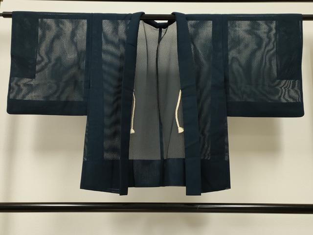 平和屋着物▽羽織 スリーシーズン 春夏秋 塵除け 紗 褐返色 正絹 逸品 CAAT9219dy