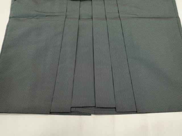 平和屋着物●男性 馬乗り袴 仙台平 縞 正絹 逸品 CAAT9299dy