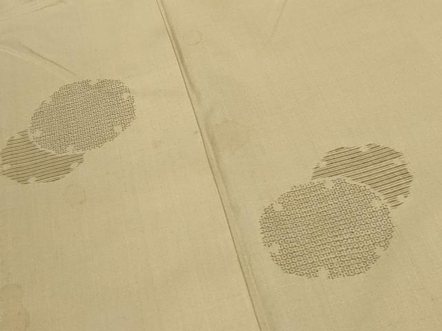 平和屋着物●結城紬 100亀甲 飛び亀甲柄 雪輪重ね文 正絹 逸品 CAAT9305dy