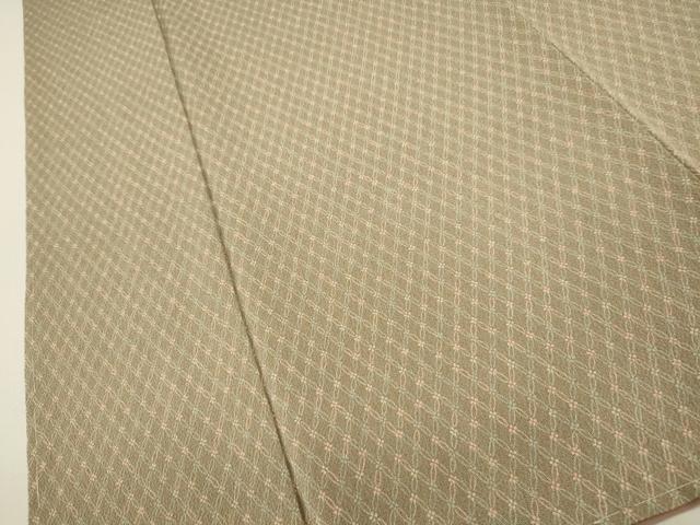 平和屋着物●上質な小紋 吉祥文 鬼しぼ縮緬 正絹 逸品 CAAT9318dy