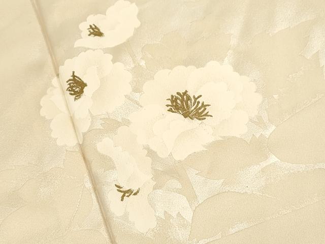平和屋着物●訪問着 草花文 金銀彩 正絹 逸品 CAAT9324dy
