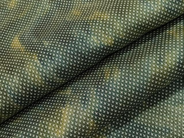 平和屋着物▽訪問着 単衣 十字絣 墨流し文様 正絹 逸品 CAAT9391dy