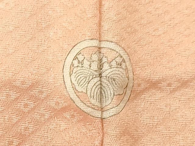平和屋着物▽上質な小紋 単衣 雲取り青海波花地紋 暈し染め 正絹 逸品 CAAT9392dy