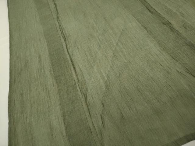 平和屋着物*夏物 男性 小千谷ちぢみ 霞文 麻 逸品 CAAT9445dy