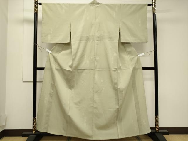 平和屋着物▽本塩沢 単衣 吉祥文 正絹 逸品 CAAT9508dy