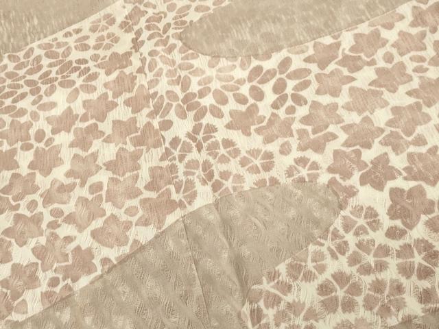 平和屋着物▽訪問着 無双 紗袷 紋紗×絽 道長舞花文 正絹 逸品 CAAT9529dy