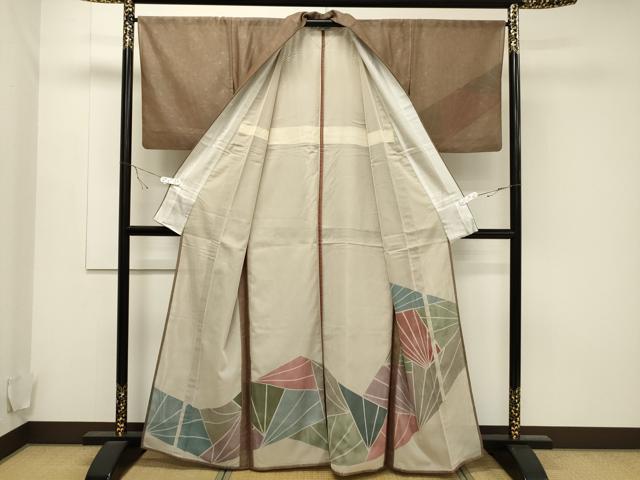 平和屋着物▽訪問着 無双 紗袷 紗×紗 吉祥文 正絹 逸品 CAAT9530dy