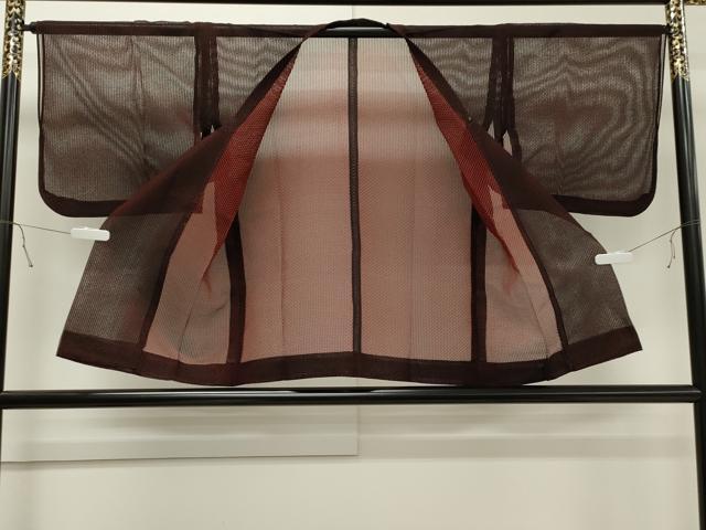 平和屋着物▽道行コート スリーシーズン 春夏秋 塵除け 黒地 正絹 逸品 CAAT9541dy