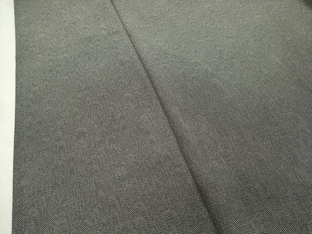 平和屋着物*夏物 江戸小紋 絽 鮫小紋柄 黒地 やまと誂製 正絹 逸品 CAAT9794gh