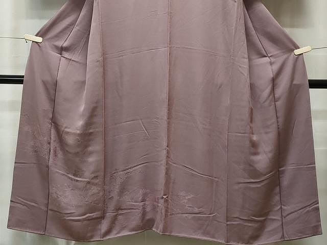 平和屋着物■豪華色留袖 雲取り風景地紋 浅紫色 正絹 逸品 CAAU0852yk