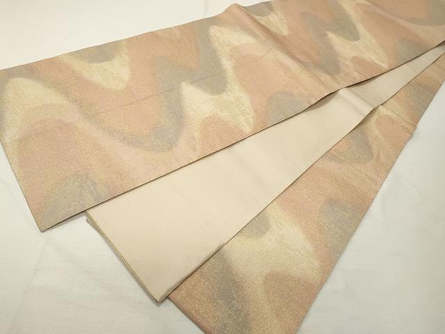 平和屋着物◎砂子綴れ 全通柄袋帯 霞文 金糸 正絹 逸品 CAAU1003yk