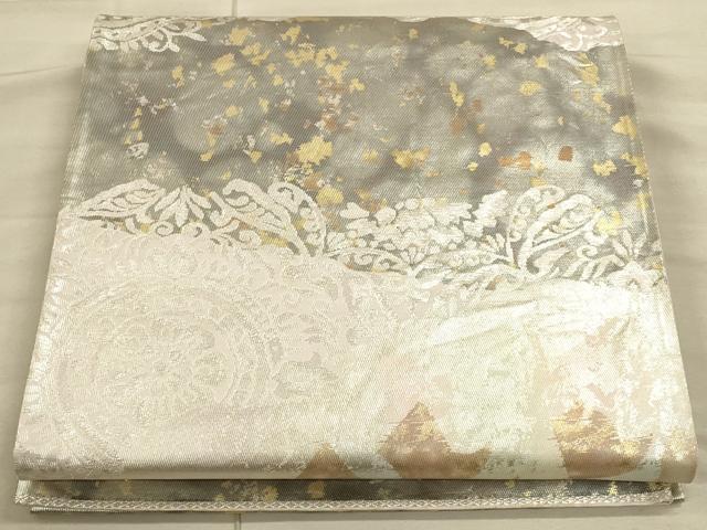 平和屋着物◎六通柄袋帯 道長正倉院花文 金銀糸 正絹 逸品 CAAU1336ft