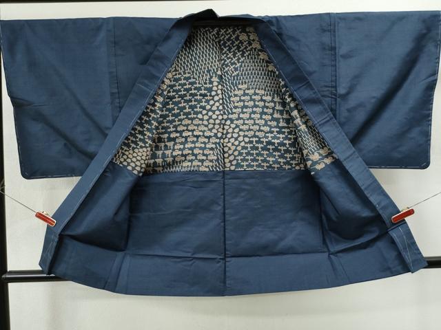 平和屋着物●男性 本場大島紬 アンサンブル 80亀甲 総詰め 正絹 逸品 未使用 CAAU1603yc