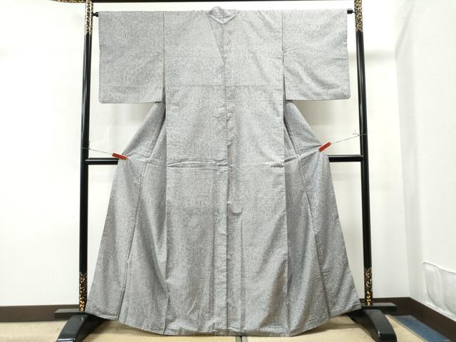平和屋着物●上質な小紋 紬地 楓 正絹 逸品 CAAU1692yc
