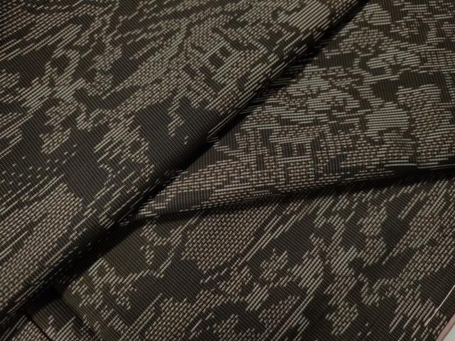 平和屋着物●本場大島紬 霞風景文 正絹 逸品 未使用 CAAU1747yc