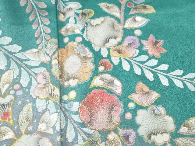 平和屋着物●訪問着 辻が花 暈し染め 金銀彩 正絹 逸品 CAAU1784yc