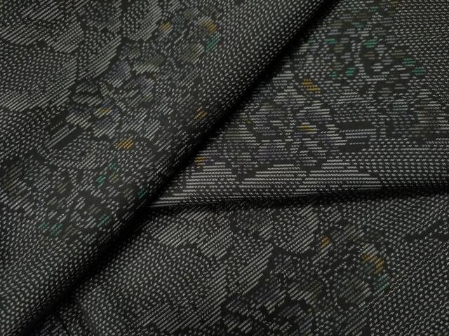 平和屋着物●本場大島紬 樹林風景文 正絹 逸品 CAAU1794yc