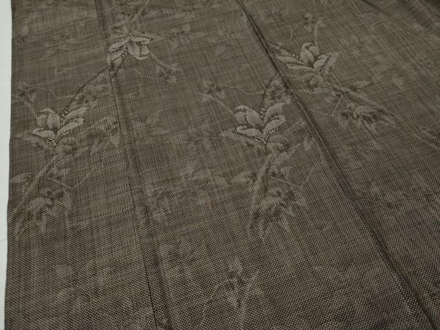 平和屋着物●本場大島紬 7マルキ 草花文 やまと誂製 正絹 逸品 CAAU1818yc