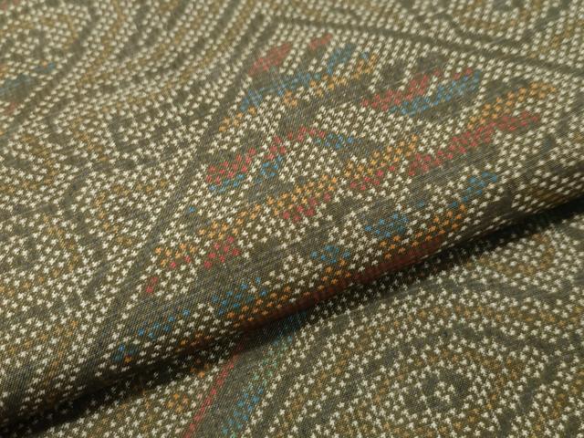 平和屋着物●本場大島紬 7マルキ 吉祥文 正絹 逸品 CAAU1834yc