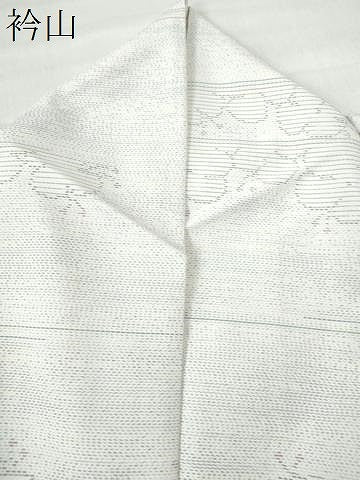 平和屋着物●本場大島紬 白大島 霞舞花文 正絹 逸品 CAAU1887yc