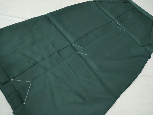 平和屋着物●女性 行灯袴 総刺繍 花唐草文 高麗納戸色 卒業式 洗える着物 未使用 CAAU2279yc