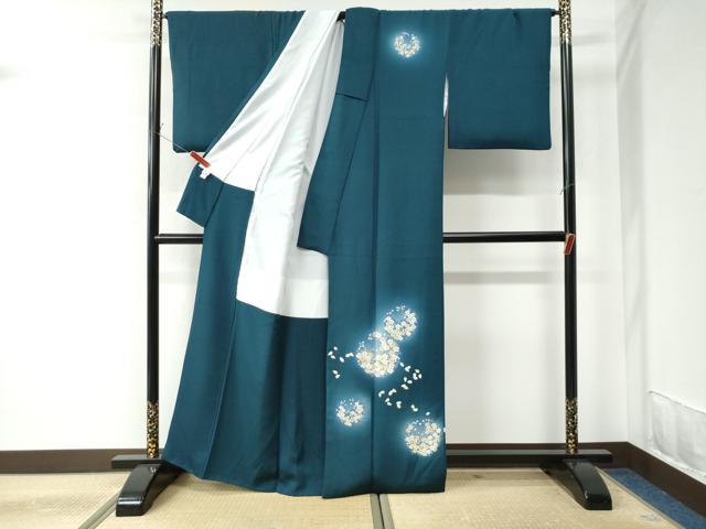 平和屋着物●訪問着 舞桜文 蛍暈し 正絹 逸品 CAAU2381yc