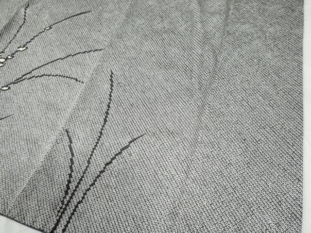 平和屋着物●訪問着 総絞り 刺繍 草花文 金糸 正絹 逸品 CAAU2423yc