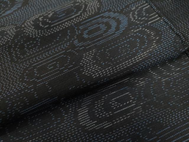 平和屋着物●本場大島紬 流水文 正絹 逸品 CAAU2490yc
