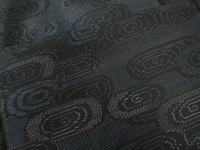 平和屋着物●本場大島紬 流水文 正絹 逸品 CAAU2490yc