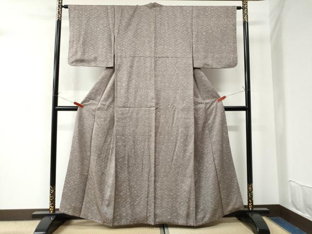 平和屋着物●上質な小紋 吉祥草花文 正絹 逸品 CAAU2551yc