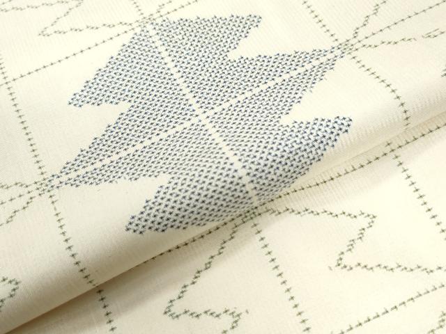 平和屋着物●上質な紬 松皮菱吉祥文 正絹 逸品 CAAU2572yc