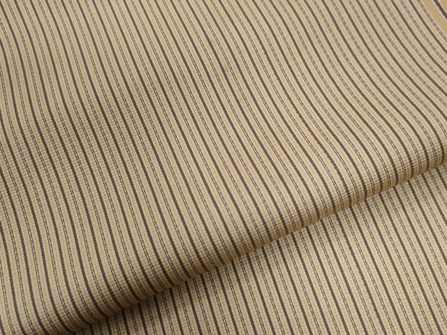 平和屋着物●上質なお召 間道 正絹 逸品 CAAU2620yc