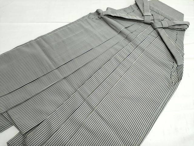 平和屋着物●男性 行灯袴 間道 正絹 逸品 CAAU2641yc