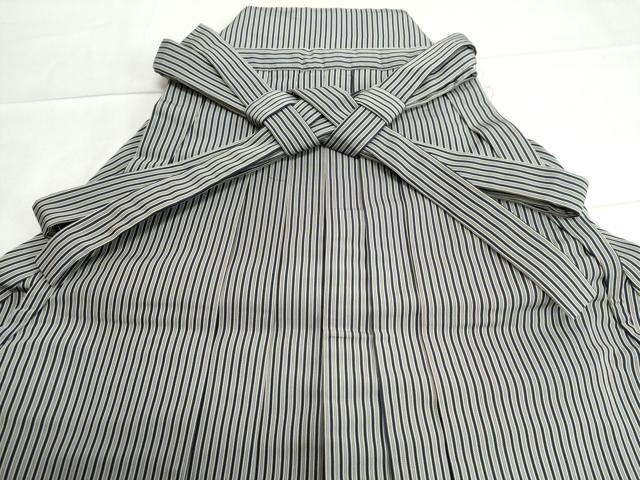 平和屋着物●男性 行灯袴 間道 正絹 逸品 CAAU2641yc