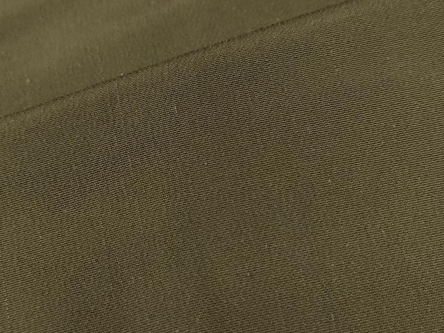 平和屋着物●男性 馬乗り袴 茶席 訪問袴 寿峯作 福寿織 色無地 国防色 反端付き 正絹 逸品 未使用 CAAU2661yc