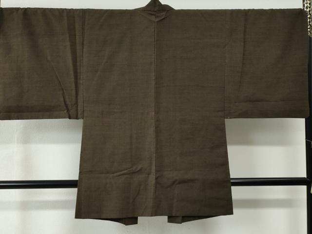 平和屋着物●男性 結城紬 アンサンブル 100亀甲 総詰め 正絹 逸品 CAAU2662yc