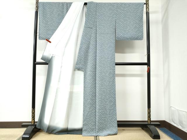 平和屋着物●上質な小紋 溢れ松葉 正絹 逸品 未使用 CAAU2680yc