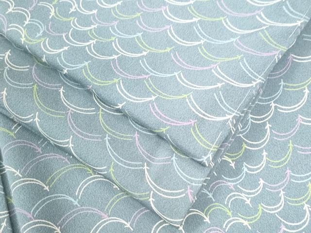 平和屋着物●上質な小紋 溢れ松葉 正絹 逸品 未使用 CAAU2680yc