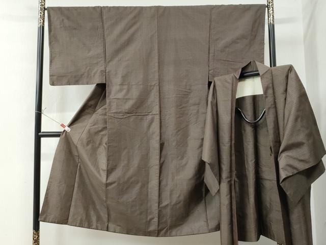 平和屋着物●男性 本場大島紬 アンサンブル 吉祥文 正絹 逸品 CAAU2767yc