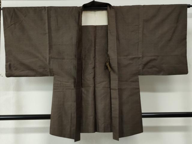 平和屋着物●男性 本場大島紬 アンサンブル 吉祥文 正絹 逸品 CAAU2767yc