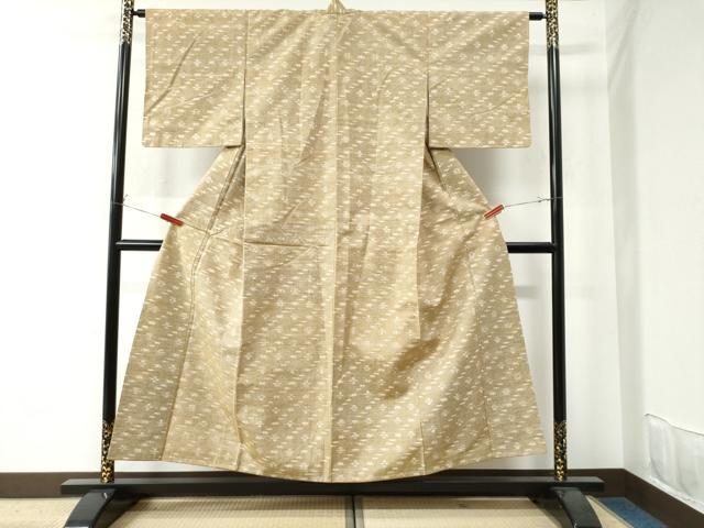 平和屋着物●上質な紬 霞文 正絹 逸品 未使用 CAAU2772yc